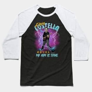 Elvis My Aim Is True Aesthetic Tribute 〶 Baseball T-Shirt